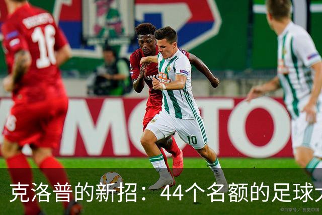克洛普的新招：44个名额的足球大冒险！
